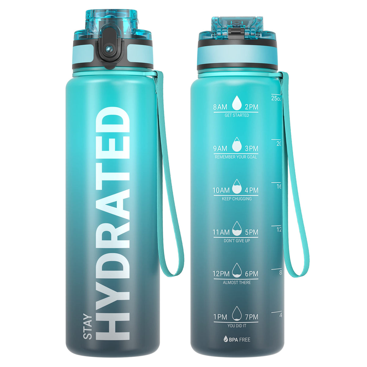 Sahara Sailor Trinkflasche, Tritan 1L/500ML/750ML Wasserflasche 1 Flasche