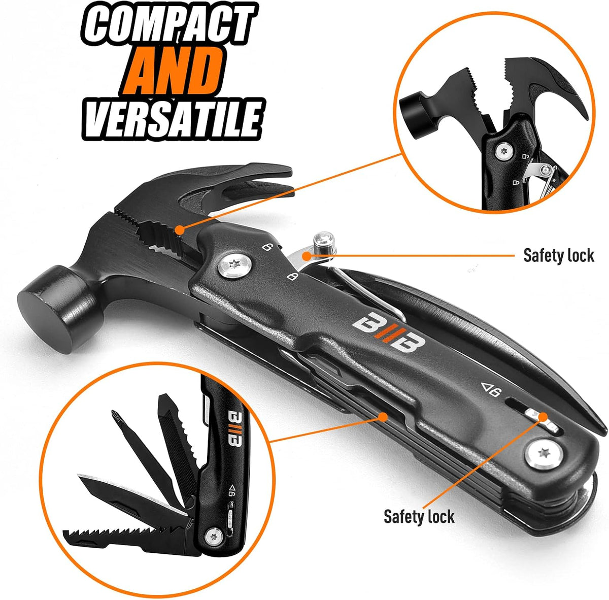 BIIB Geschenke für Männer, 12 in 1 Multitool Weihnachtsgeschenke für Männer
