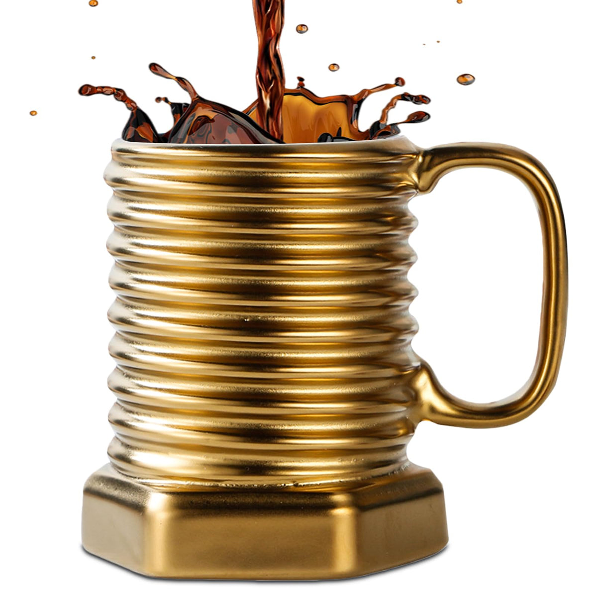 ZONSUSE Feuerlöscher Tasse Personalisiert,Becher in Form Eines Feuerlöschers,Kaffeebecher Porzellan,Lustige Geschenke für Männer Frauen Firemen Liebhaber Freunde Kollegen Kinder Geburtstage (Rot)