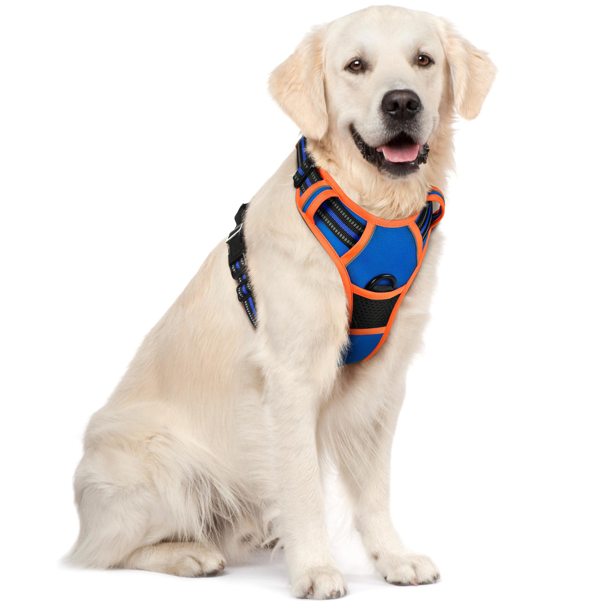 rabbitgoo Hundegeschirr Grosse Hunde Anti Zug mit Griff, L, Schwarz
