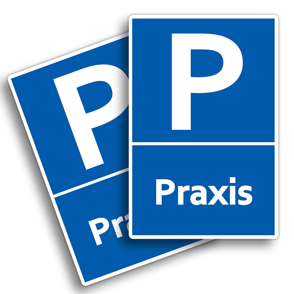 STROBO 2x XXL PVC-Schilder "Feuerwehrzufahrt" 40 x 30 cm mit UV-Schutz