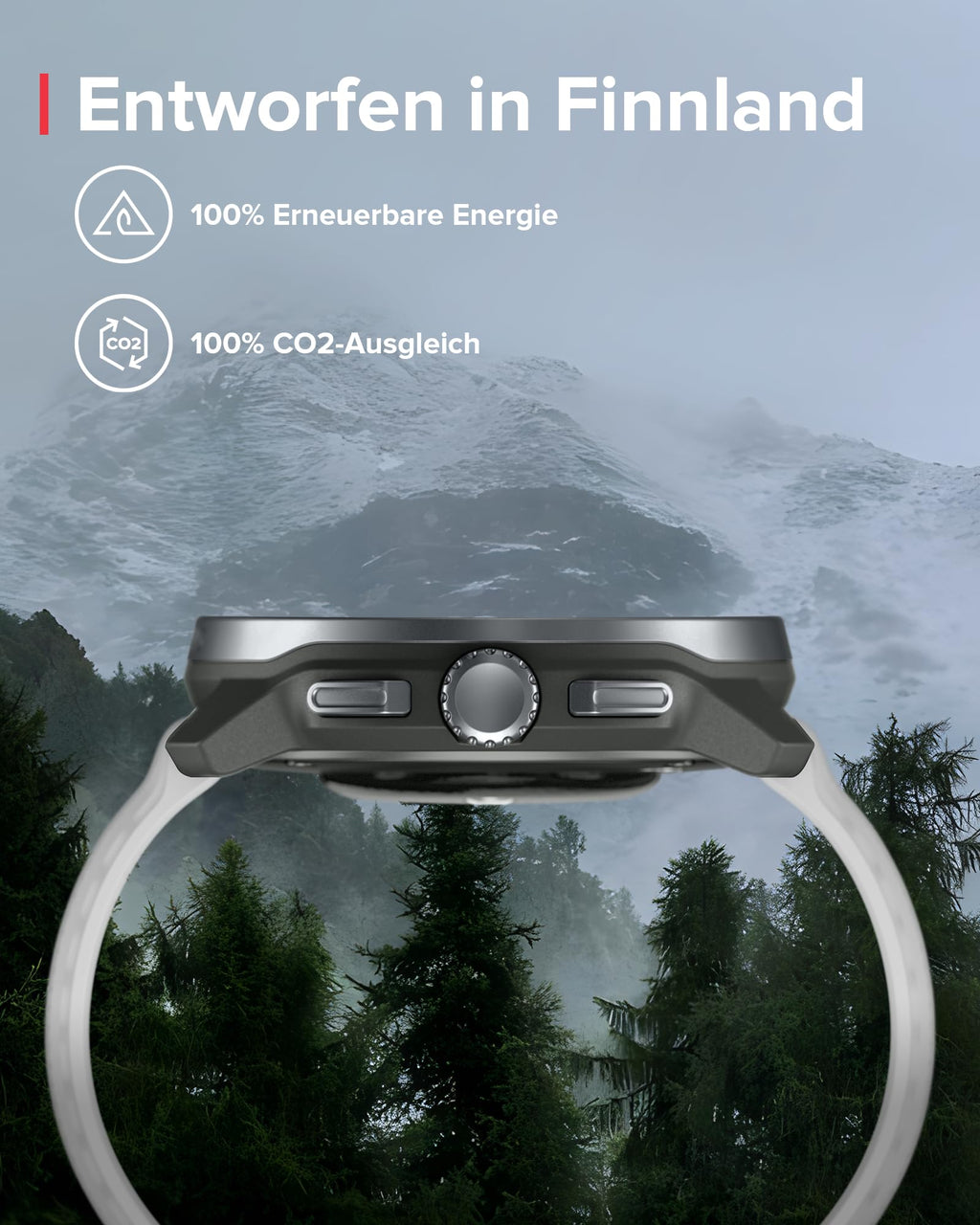 SUUNTO Race S GPS-Sportuhr, 1,3-Zoll-AMOLED-Display, 95+ Sportmodi