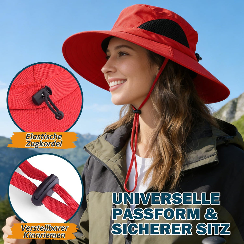 EINSKEY Breitkrempe Sonnenhut, wasserdichter Buschhut für Damen und Herren
