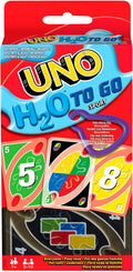 Mattel Games UNO H2O to Go – wasserfeste Karten, 2–10 Spieler, ab 7 Jahren