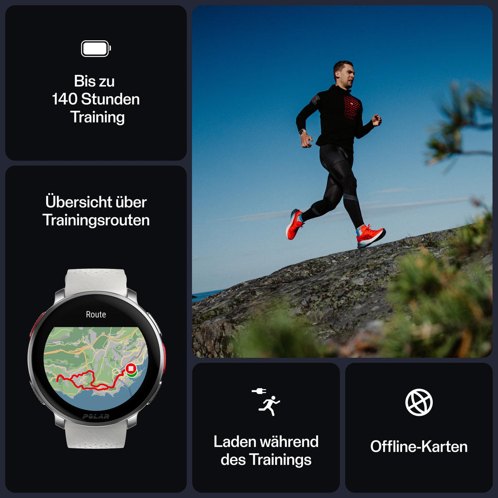 Polar Vantage V3 Premium GPS-Sportuhr mit AMOLED