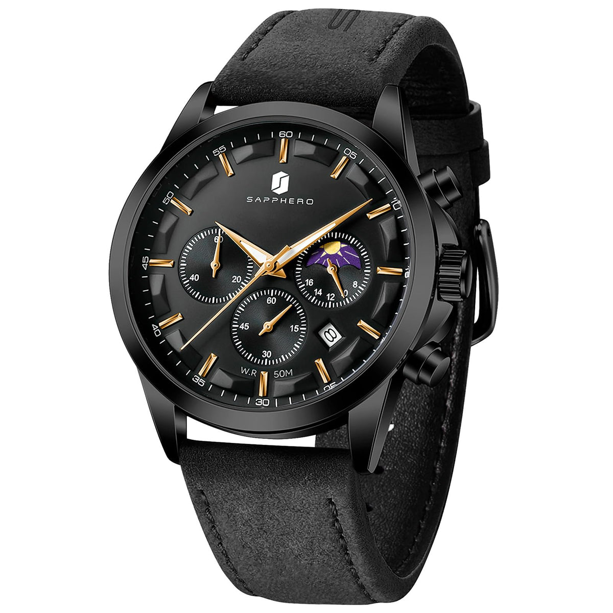 BENYAR BY Uhren Herren Chronograph Analog Quarz Wasserdicht Datum Armbanduhr Herren Mode Business-Kleid Herrenuhr Elegantes Geschenk fur Männer