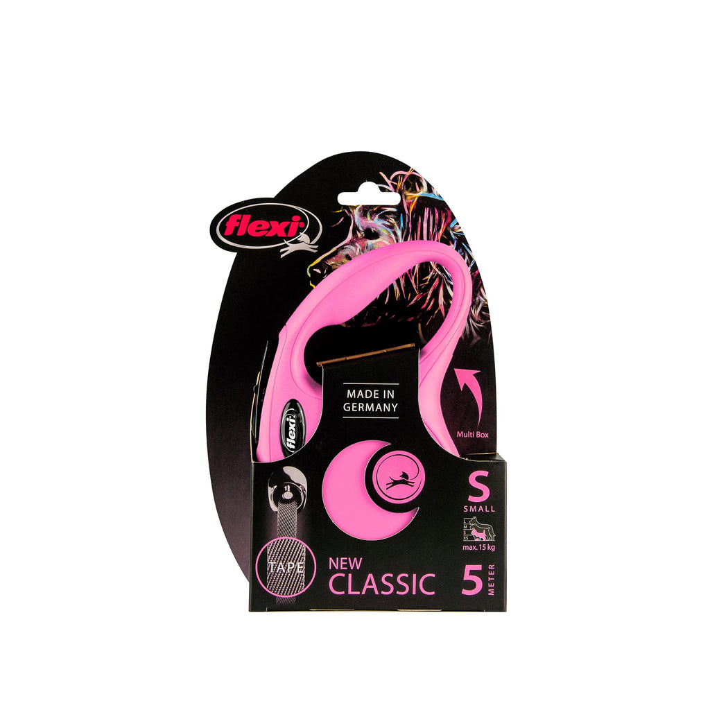 flexi® Classic L Hunde Roll-Leine, 5m Gurt, schwarz