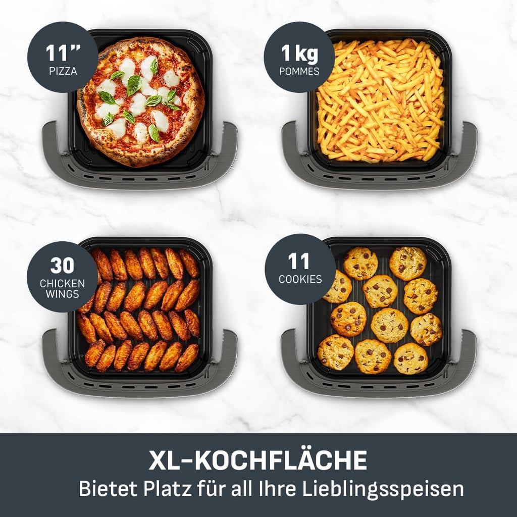 Tefal Dual Easy Fry Heißluftfritteuse 8,3 L mit 2 Kammern