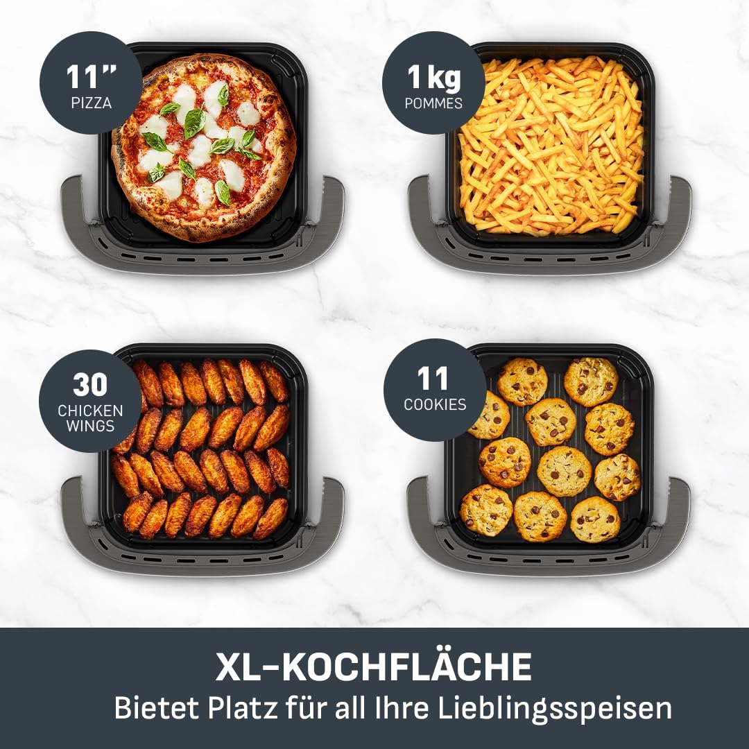 Tefal Dual Easy Fry Heißluftfritteuse 8,3 L mit 2 Kammern