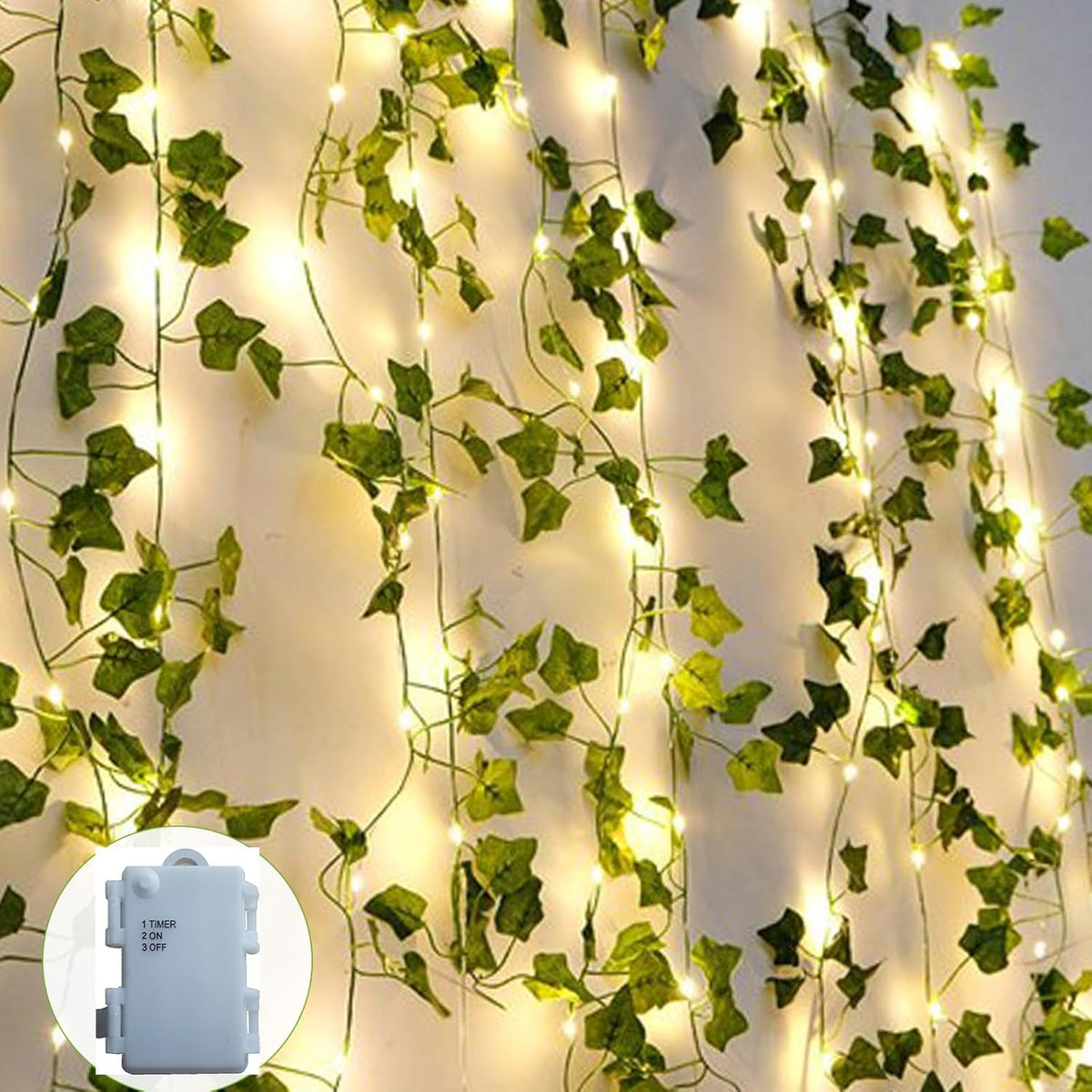 A.bigwhale Herbst Dekoration Lichterkette, 20 LED Ahornblatt Lichterkette mit Timer, Herbst Girlande Licht Blätter Lichterketten Batterie für Party Hochzeit Thanksgiving Erntedankfest Halloween Deko