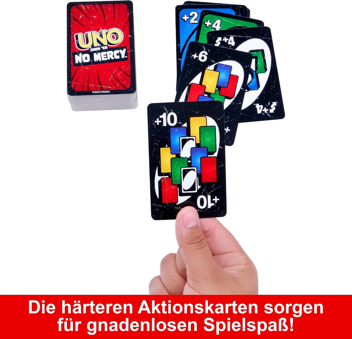 Mattel Games UNO Show ‘em No Mercy Kartenspiel in Aufbewahrungsdose, ab 7 Jahren