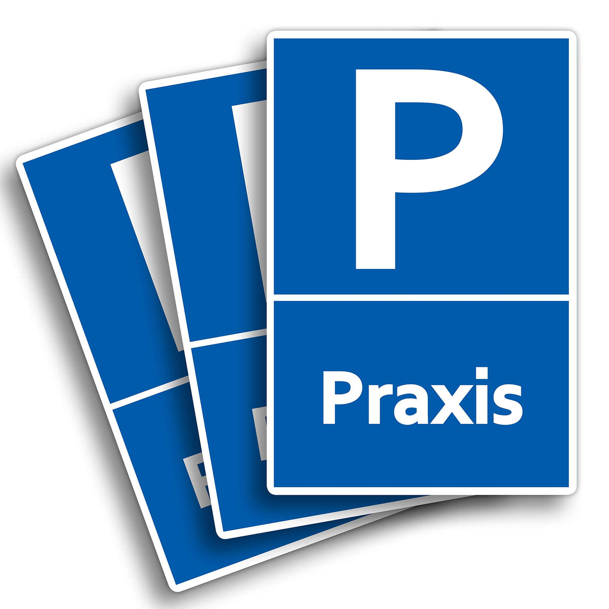 STROBO 3x PVC-Schilder "Feuerwehrzufahrt freihalten" 30 x 20 cm mit UV-Schutz