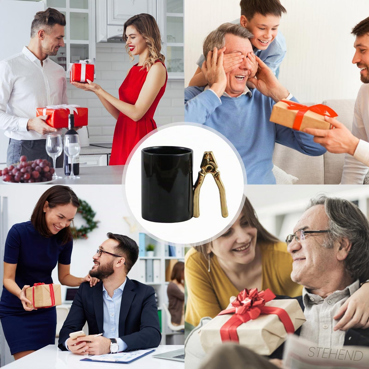 ZONSUSE Feuerlöscher Tasse Personalisiert,Becher in Form Eines Feuerlöschers,Kaffeebecher Porzellan,Lustige Geschenke für Männer Frauen Firemen Liebhaber Freunde Kollegen Kinder Geburtstage (Rot)