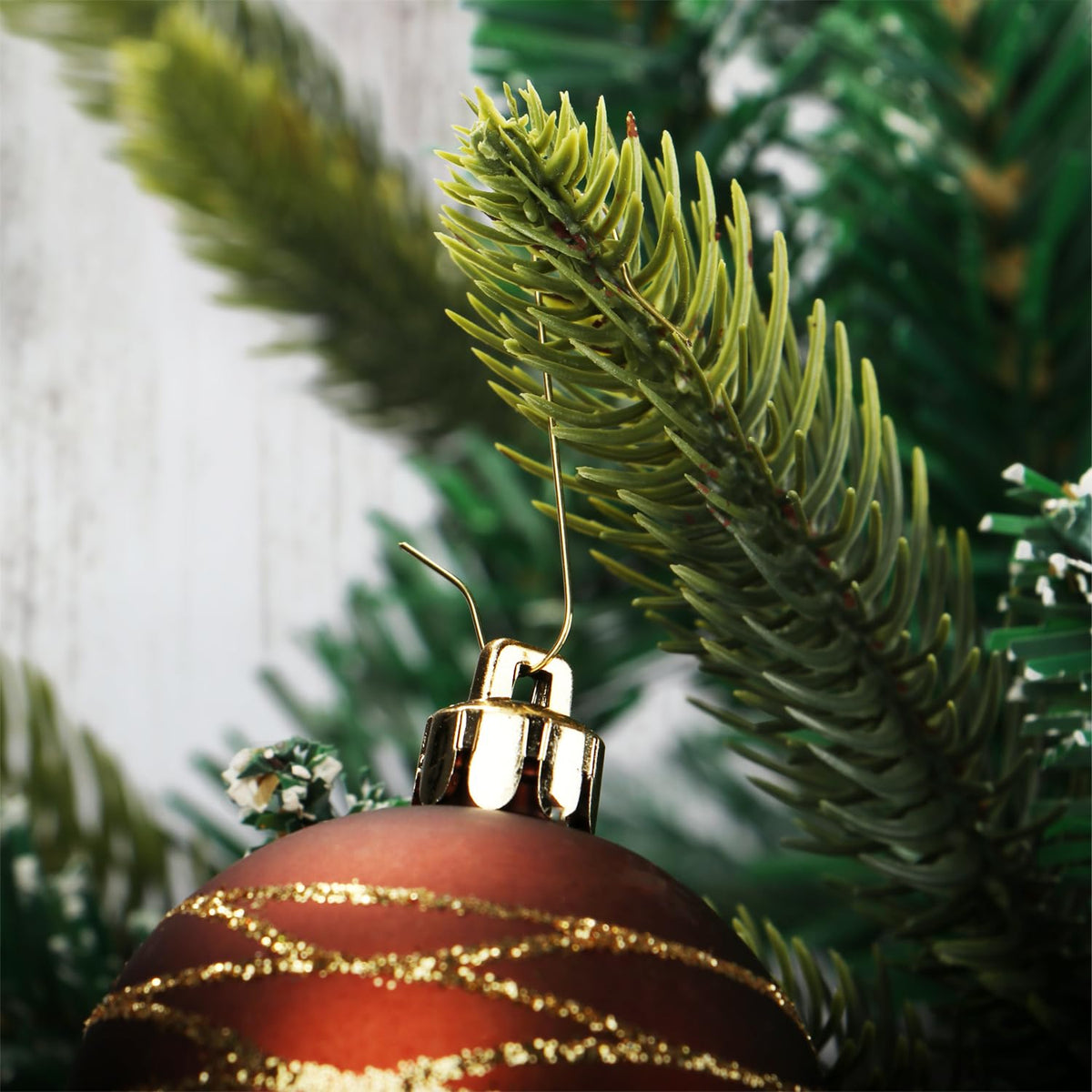 com-four® 300x Haken für Weihnachtsbaumschmuck, Schnellaufhänger