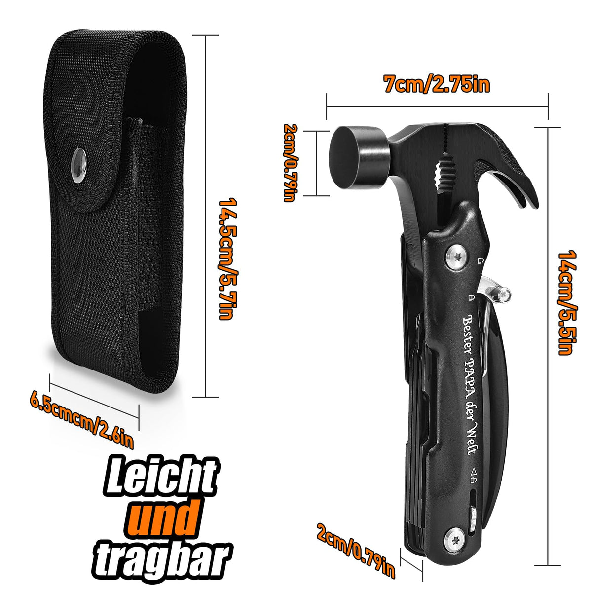 BIIB Geschenke für Männer, 12 in 1 Multitool Weihnachtsgeschenke für Männer