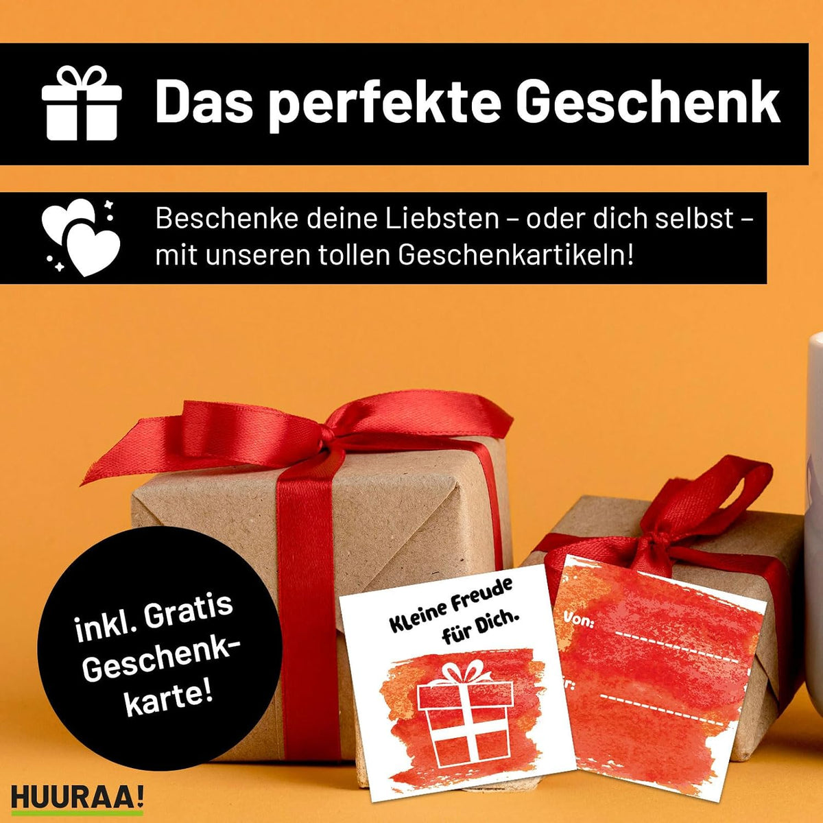 Huuraa Kaffeetasse Feuerwehrmann mit Herz Geschenk