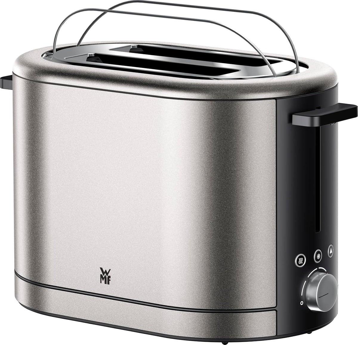 WMF Lono Silk Toaster 2 Scheiben, Edelstahl Matt Grau, 7 Bräunungsstufen