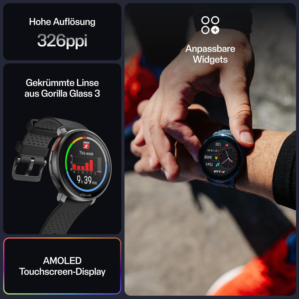 Polar Vantage V3 Premium GPS-Sportuhr mit AMOLED