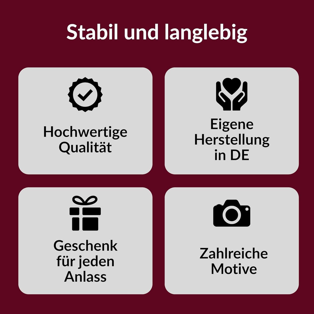 Crealuxe Edelstahltasse mit Karabiner - Der Beste Feuerwehrmann heißt Wunschname - 330ml, Tasse personalisiert, Kaffeetasse, Bürotasse, Metalltasse mit Name