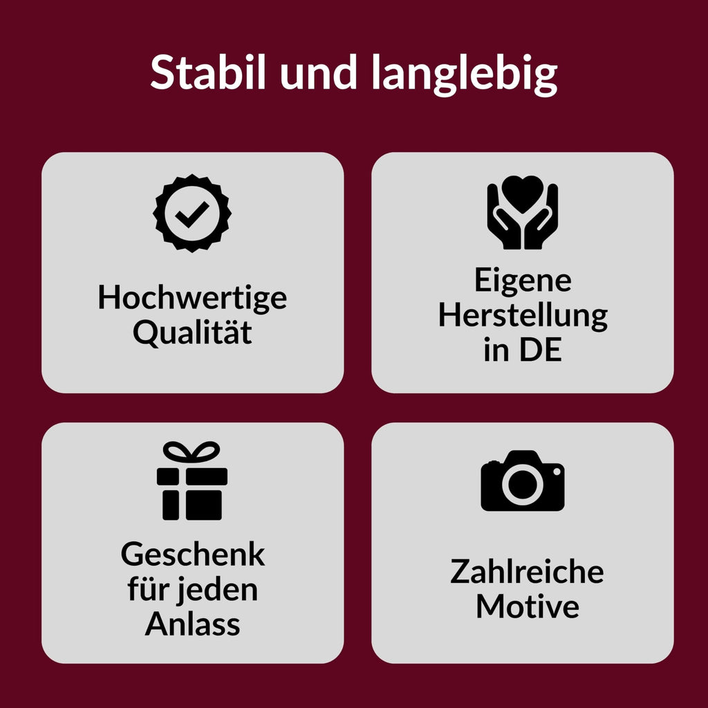 Crealuxe Edelstahltasse mit Karabiner - Der Beste Feuerwehrmann heißt Wunschname - 330ml, Tasse personalisiert, Kaffeetasse, Bürotasse, Metalltasse mit Name