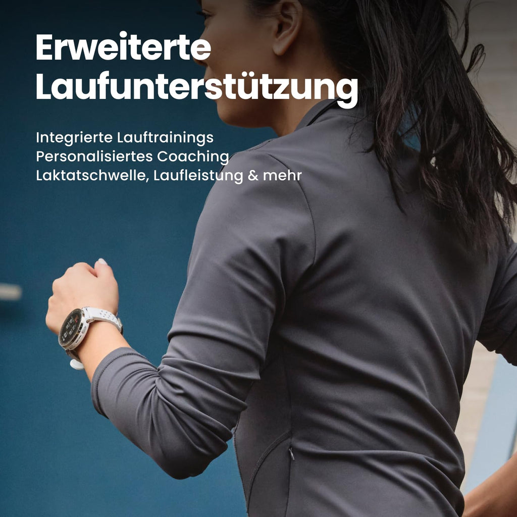 Amazfit Active 3 Premium 45mm GPS Lauf-Smartwatch, 1,32" AMOLED Saphir-Display, 12 Tage Akku, 4GB, NFC, Offline-Karten, 170+ Trainingsmodi, 5 ATM, Herzfrequenz- & Fitness-Tracker für Android & iPhone