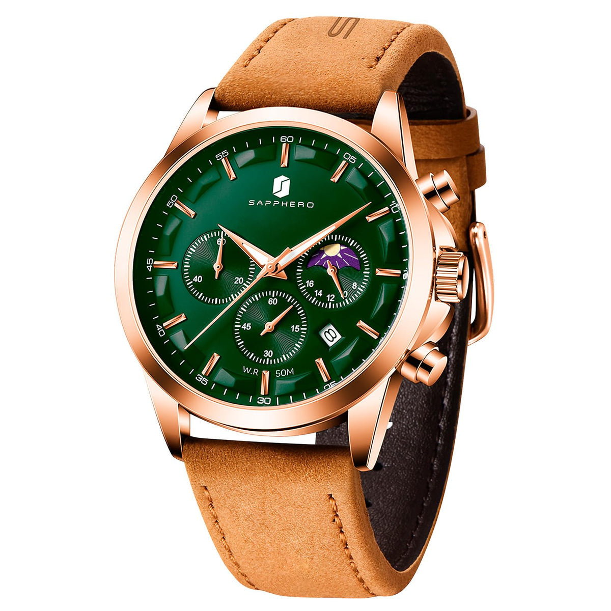 BENYAR BY Uhren Herren Chronograph Analog Quarz Wasserdicht Datum Armbanduhr Herren Mode Business-Kleid Herrenuhr Elegantes Geschenk fur Männer