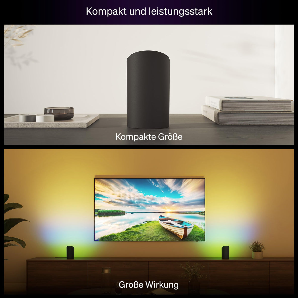 Philips Hue Play Smart Wall Washer, Ambientebeleuchtung, Schwarz