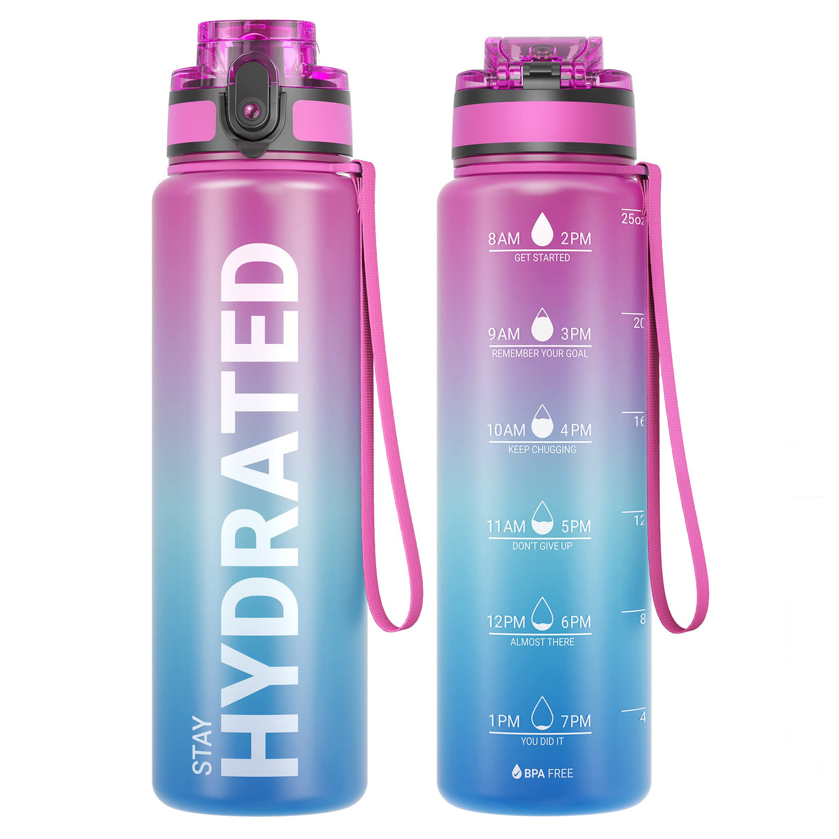 Sahara Sailor Trinkflasche, Tritan 1L/500ML/750ML Wasserflasche 1 Flasche