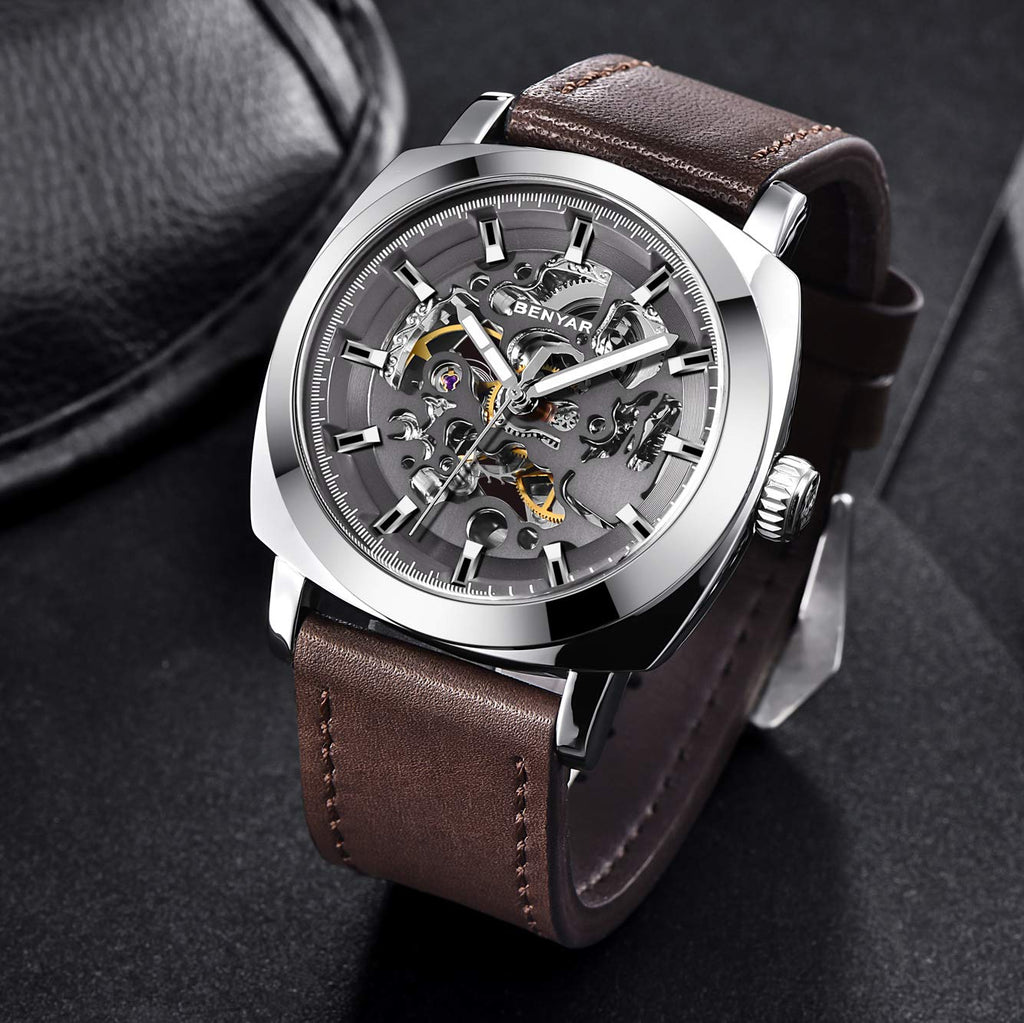 BENYAR BY Uhren Herren Chronograph Analog Quarz Wasserdicht Datum Armbanduhr Herren Mode Business-Kleid Herrenuhr Elegantes Geschenk fur Männer