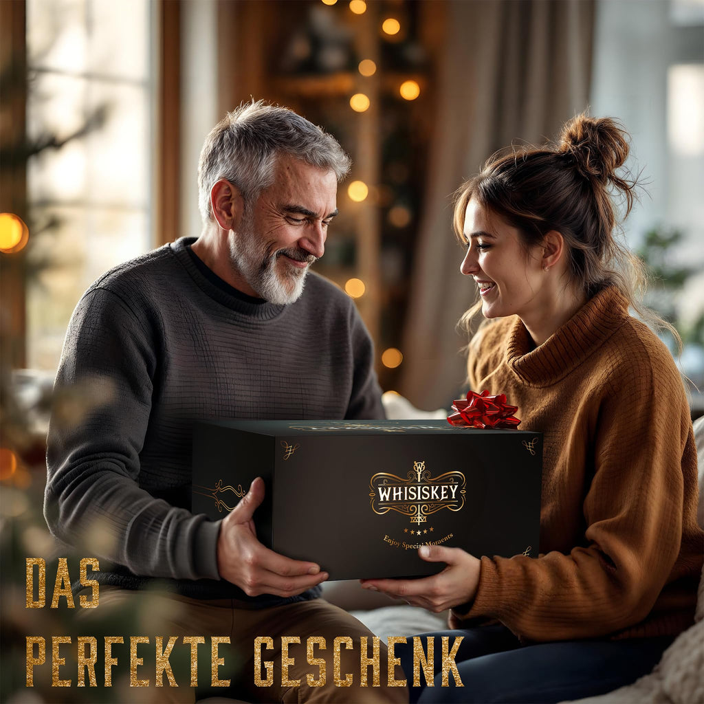 Whisiskey Whisky Gläser Set - Whiskey Geschenkset Glas - Whiskygläser
