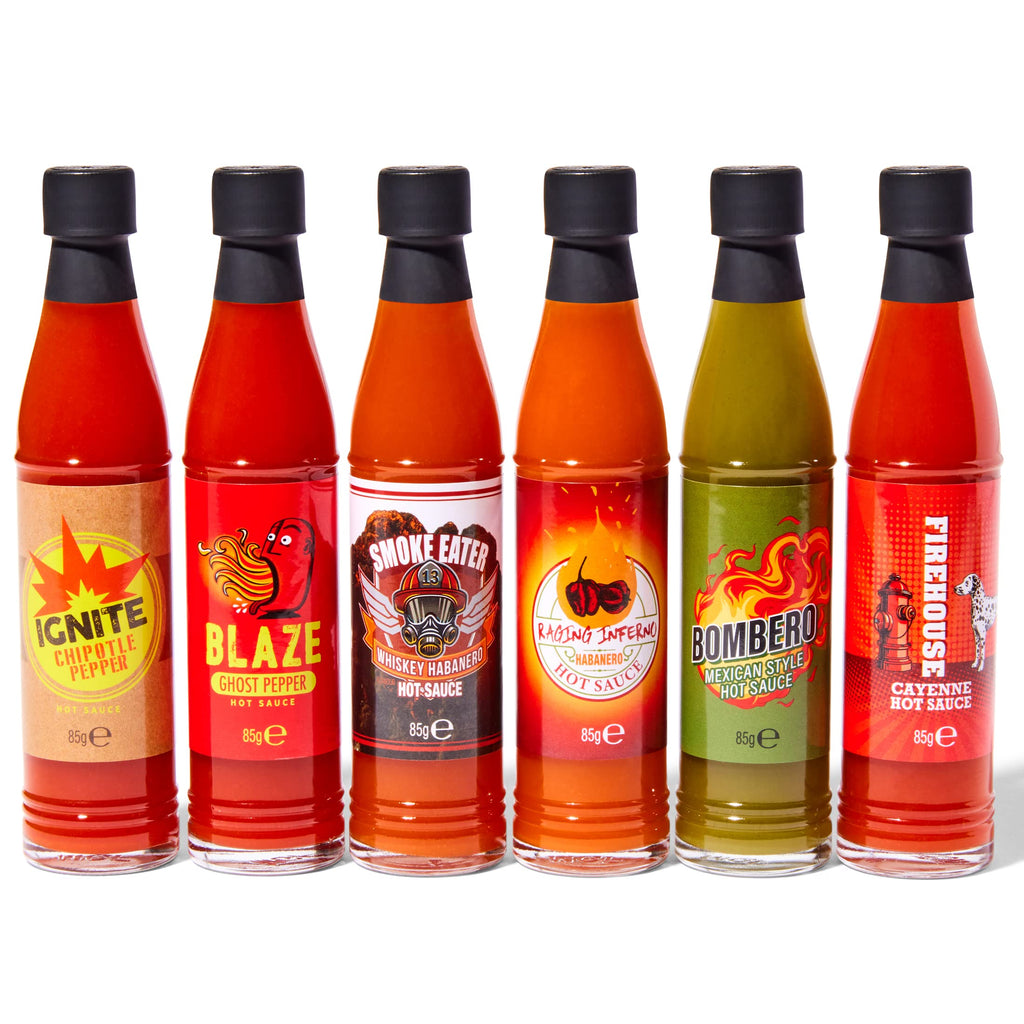 Thoughtfully - Scharfe Saucen Geschenkset - Street Food Truck Airstream Probierset Mit 4 Pikanten Chili-Saucen - Geschenk für Männer und Frauen