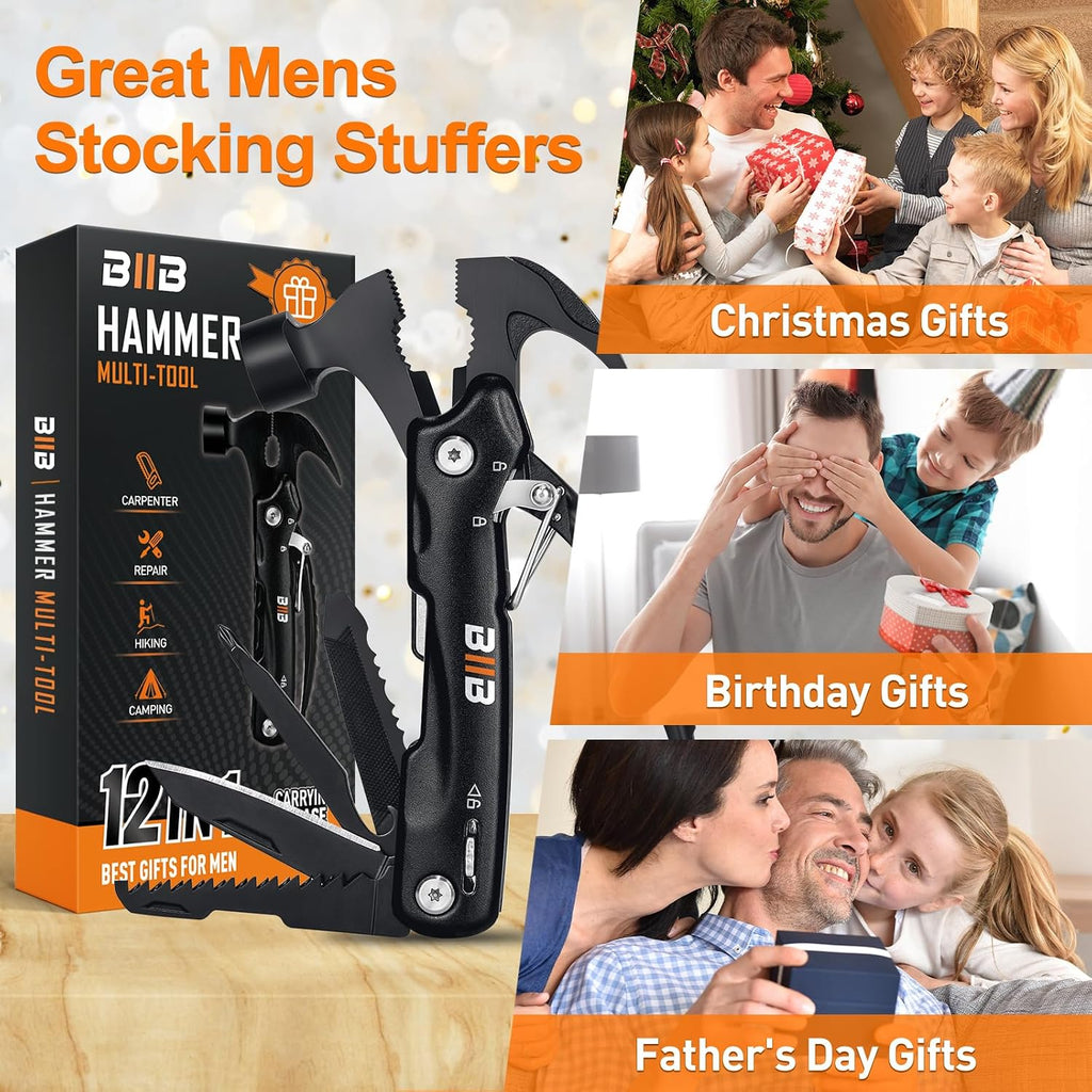 BIIB Geschenke für Männer, 12 in 1 Multitool Weihnachtsgeschenke für Männer