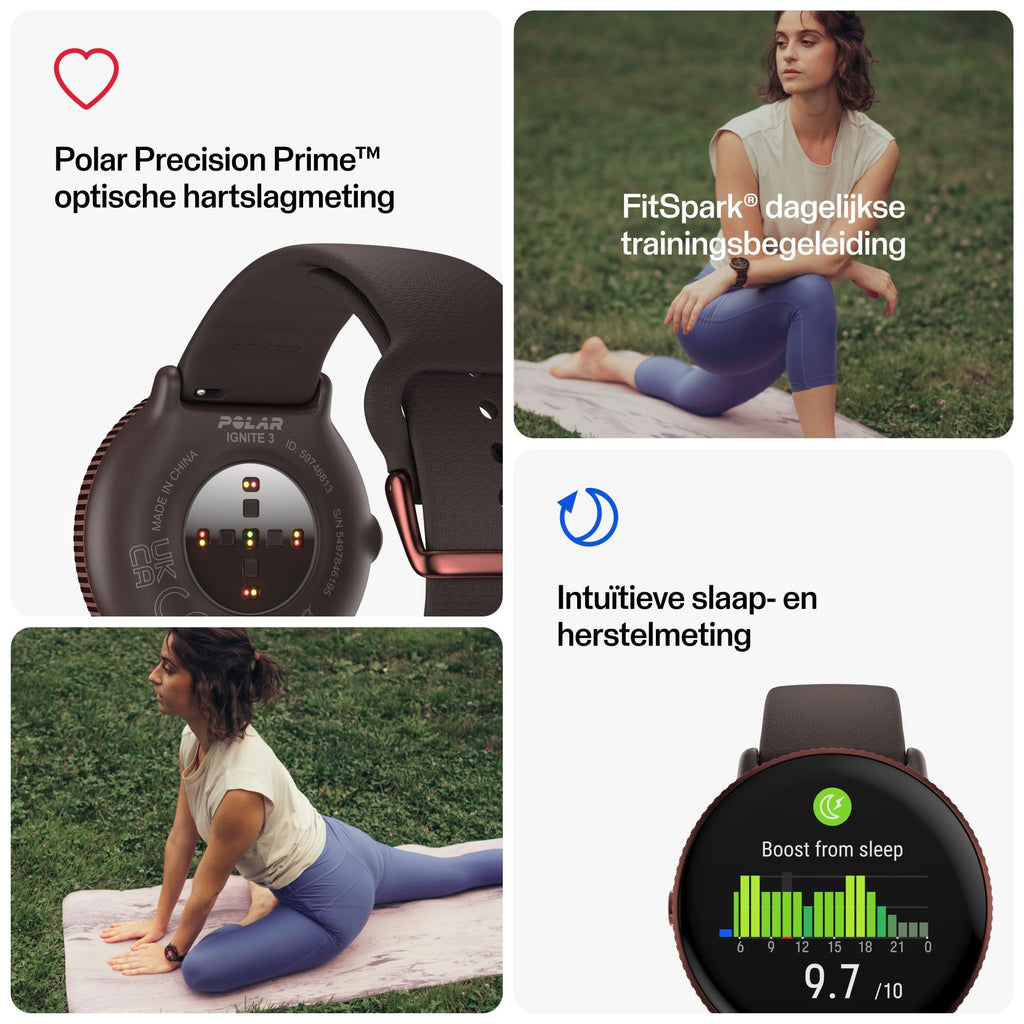 Polar Ignite 3 AMOLED GPS Fitness Smartwatch