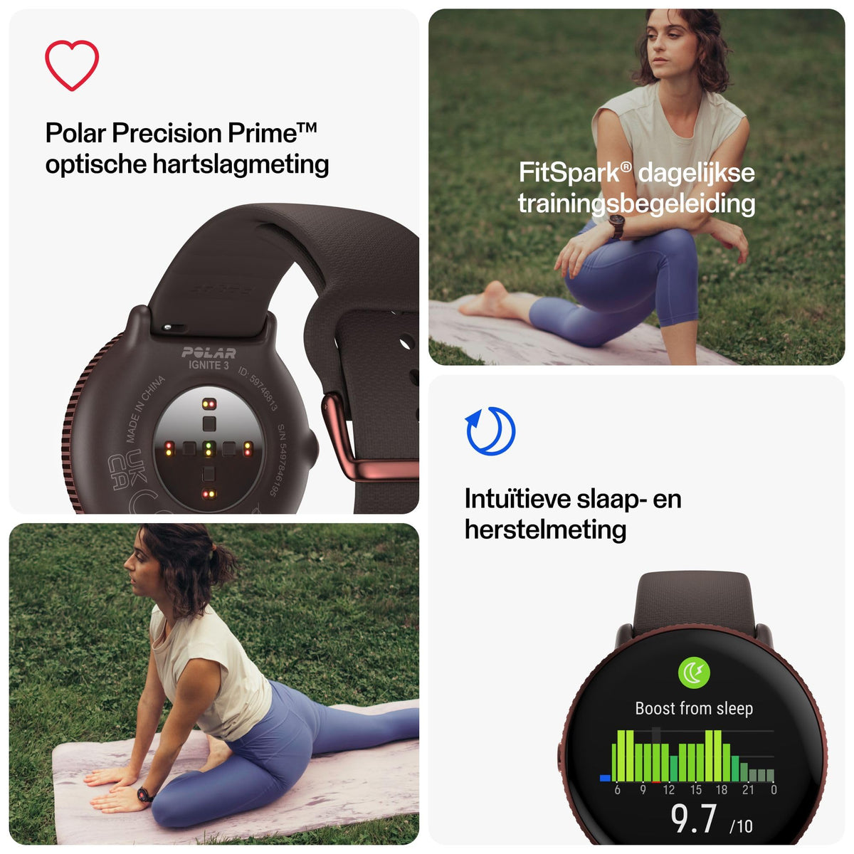 Polar Ignite 3 AMOLED GPS Fitness Smartwatch