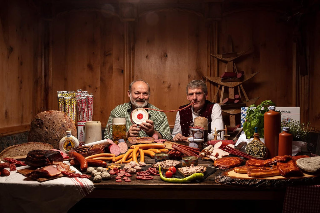 WURSTBARON® Wurst Kabeltrommel, 3,5m Wurst nach Krakauer Art, hochwertige Qualität und rauchiges Aroma, lustiges Geschenk für sie und ihn, 240 g