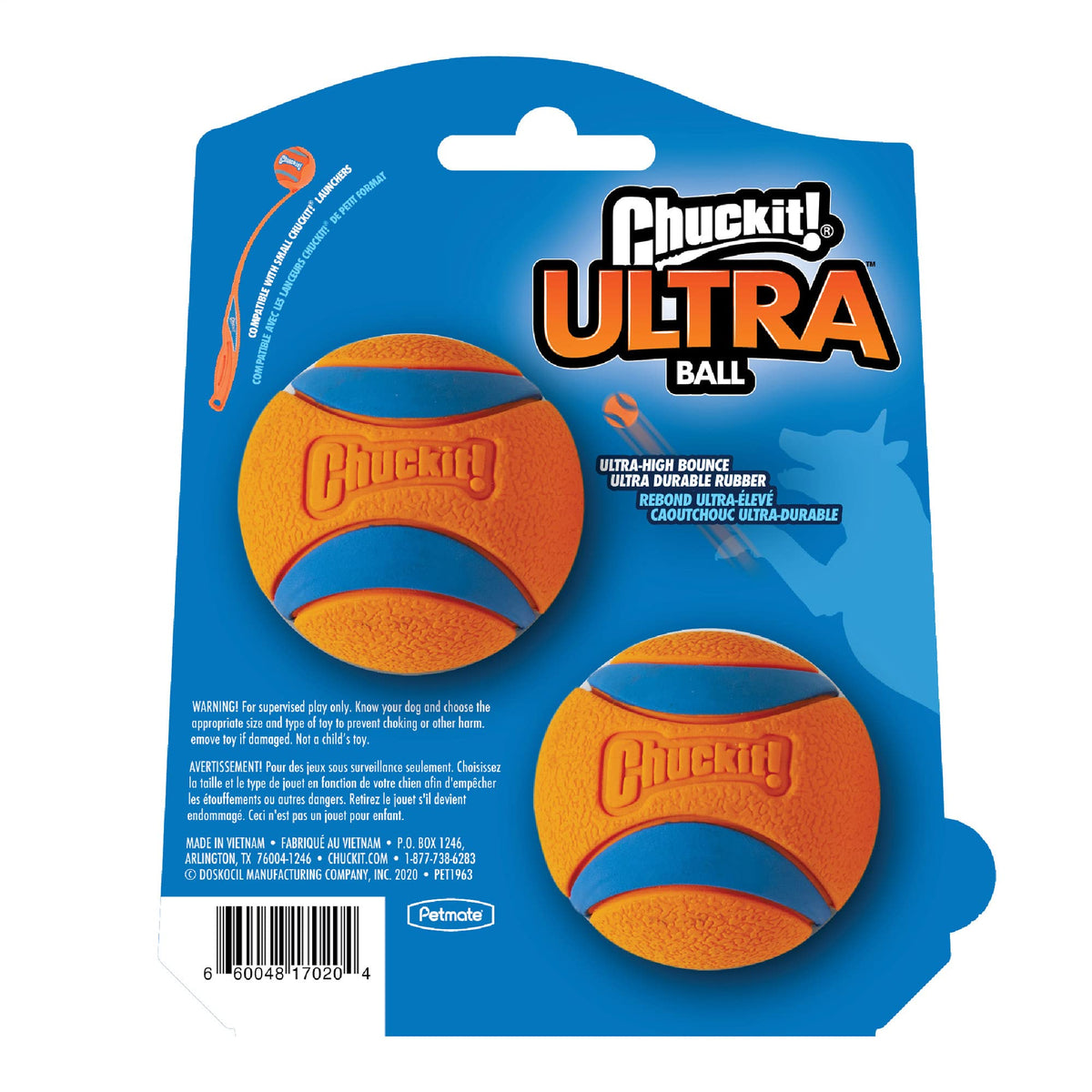 Chuckit! Ultra Ball Medium 1er Pack (2 Bälle) Multicolor