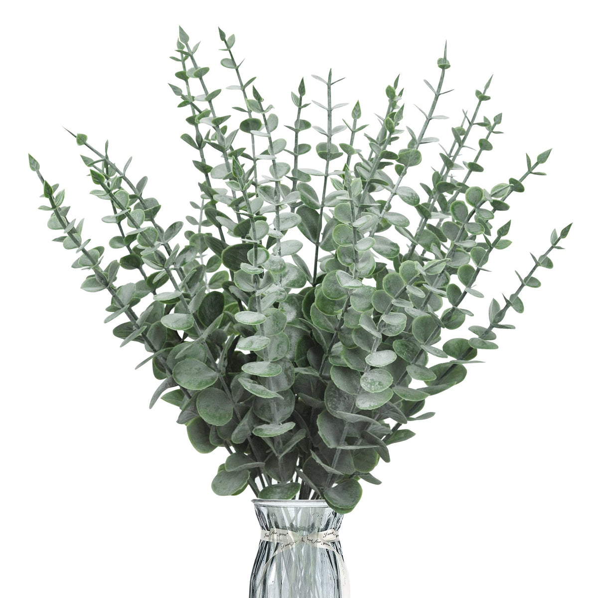 ROLLWAY 30 Stück Eukalyptus Deko Herbstblumen Künstlich, Kunstblumen Herbst