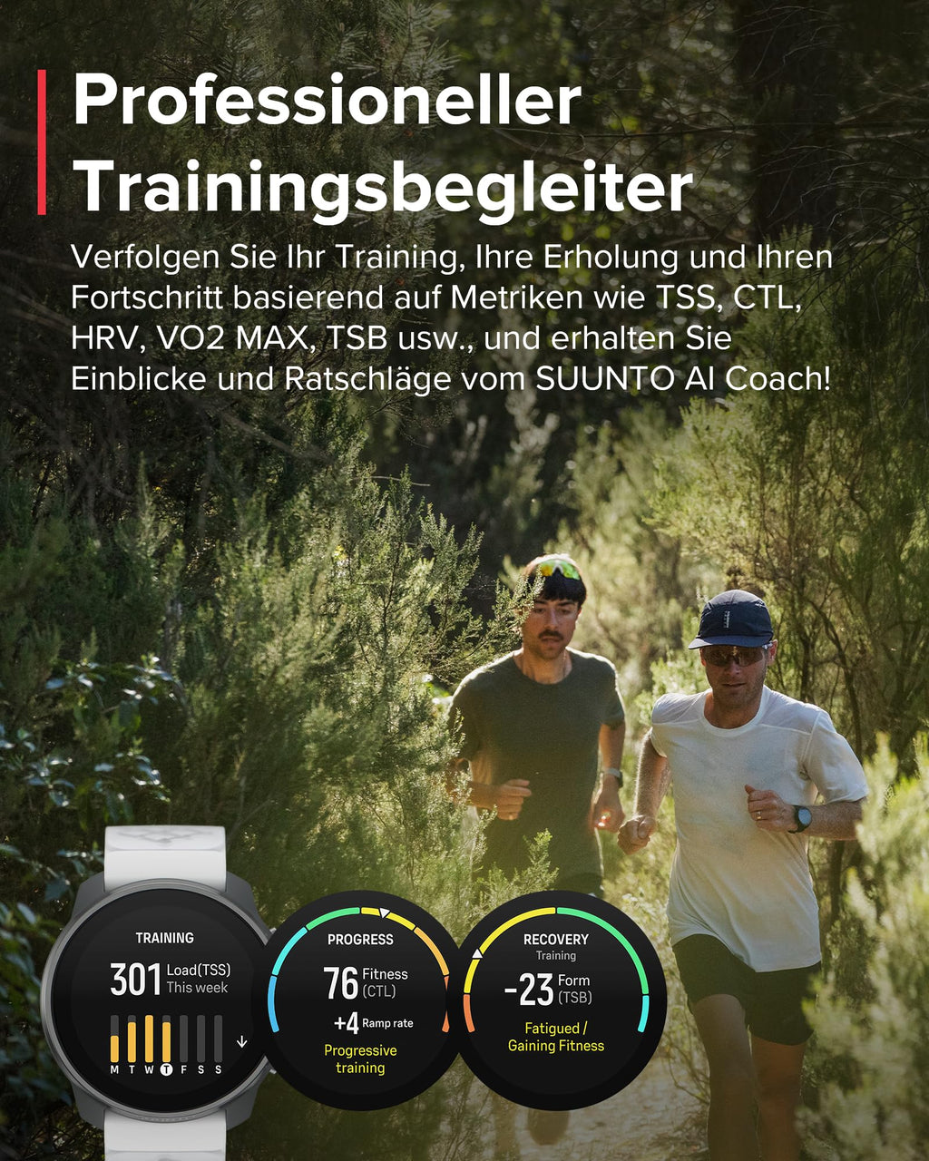 SUUNTO Race S GPS-Sportuhr, 1,3-Zoll-AMOLED-Display, 95+ Sportmodi