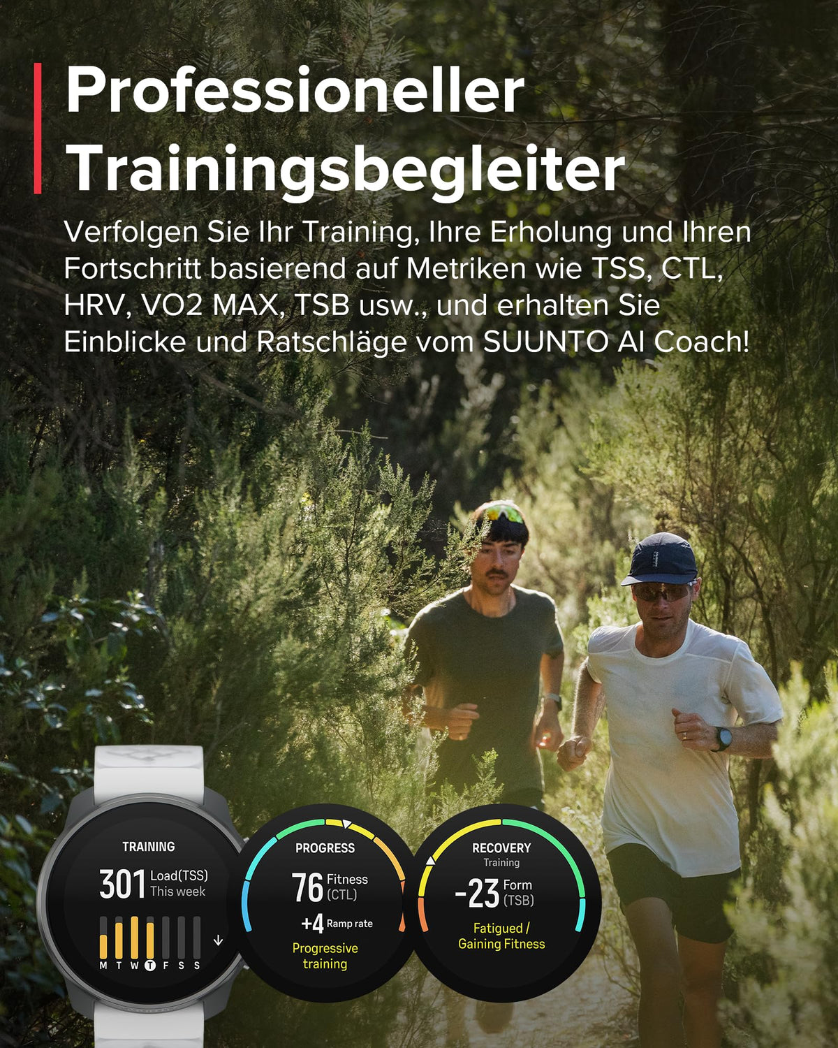 SUUNTO Race S GPS-Sportuhr, 1,3-Zoll-AMOLED-Display, 95+ Sportmodi