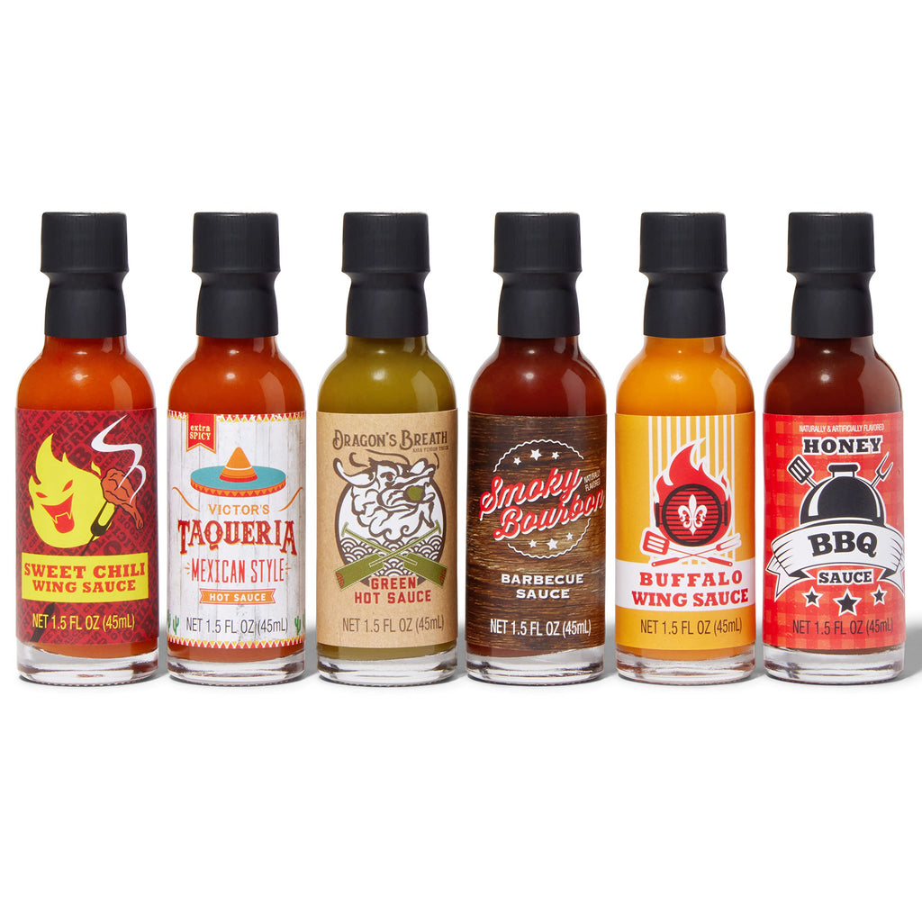 Thoughtfully - Scharfe Saucen Geschenkset - Street Food Truck Airstream Probierset Mit 4 Pikanten Chili-Saucen - Geschenk für Männer und Frauen