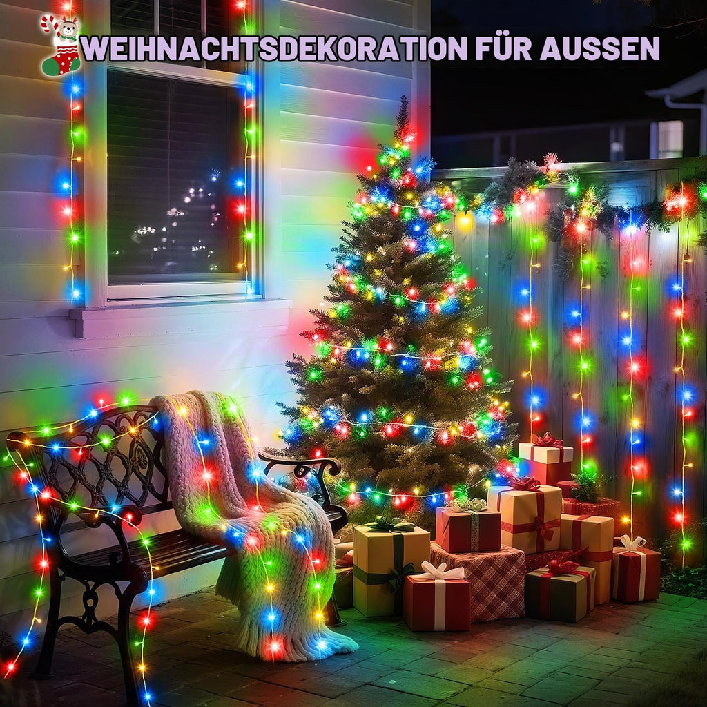 Dalugo 2 Stück Lichterkette Batterie, 3M 30 LED Orange Wasserdicht Lichterketten mit 6h Timer für Innen außen