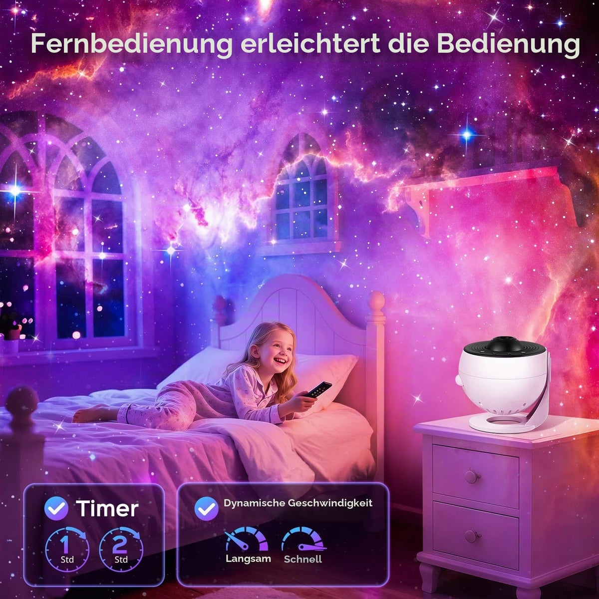 One Fire Sternenhimmel Projektor Weihnachtsdeko Geschenke Nachttischlampe