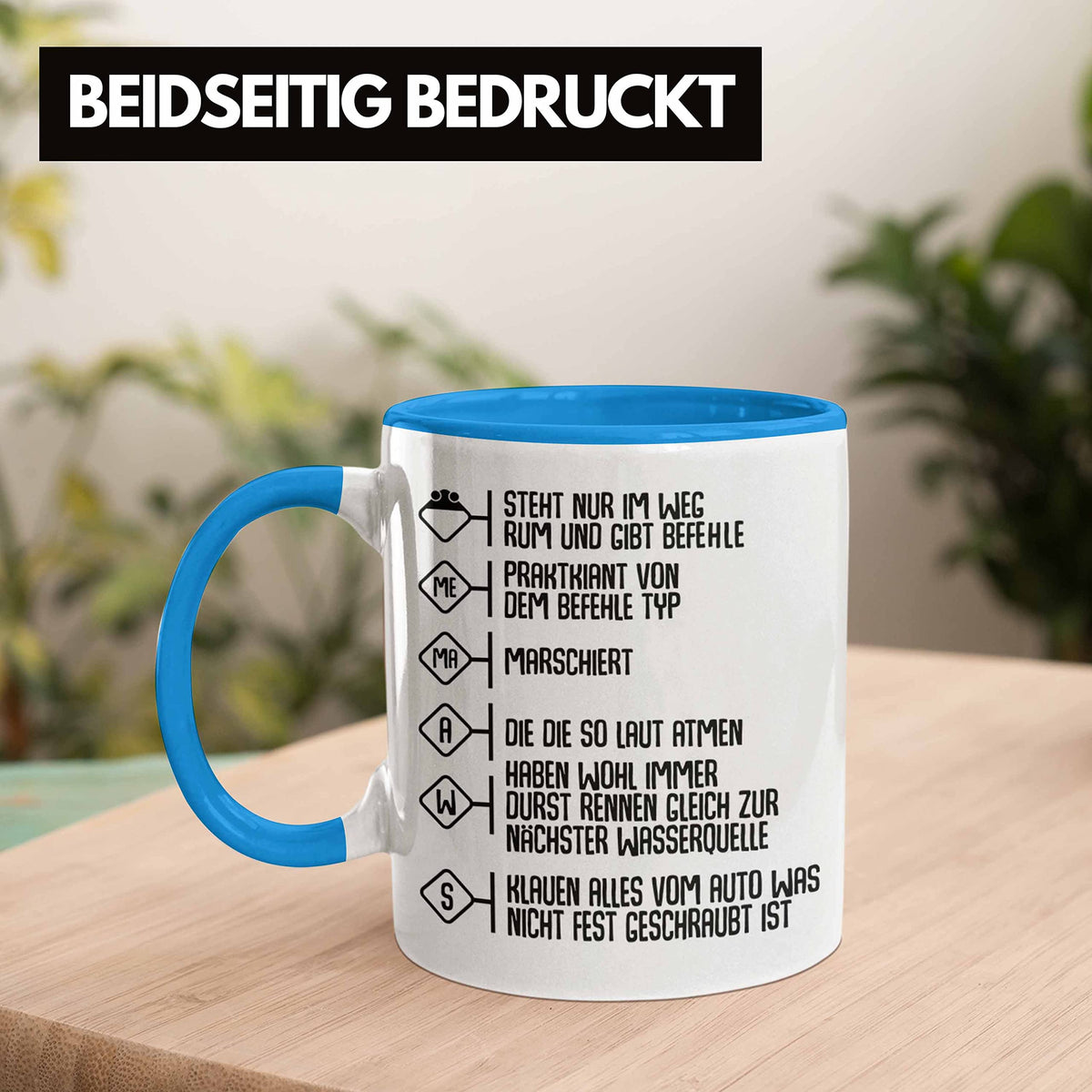 Trendation - Feuerwehr Tasse Geschenke Zubehör Lustig Einsatz Geburtstag Spruch Mann Praktikant (Rot)