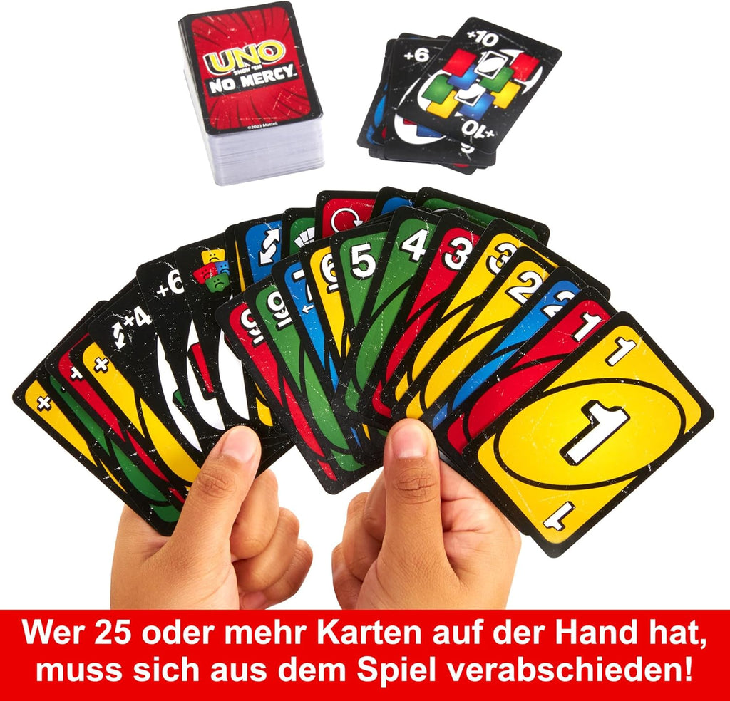 Mattel Games UNO Show ‘em No Mercy Kartenspiel in Aufbewahrungsdose, ab 7 Jahren