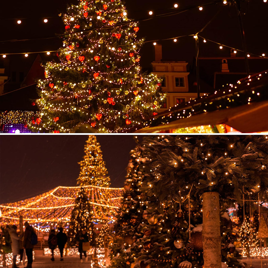 MAGGIFT LED Lichterkette Weihnachtsbaum Außen, 80m 800 LED Lichterketten mit Stecker&Fernbedienung&Timer, Aussen Innen Wasserdicht Lichterkette Tannenbaum Warmweiß für Weihnachtsbeleuchtung Deko