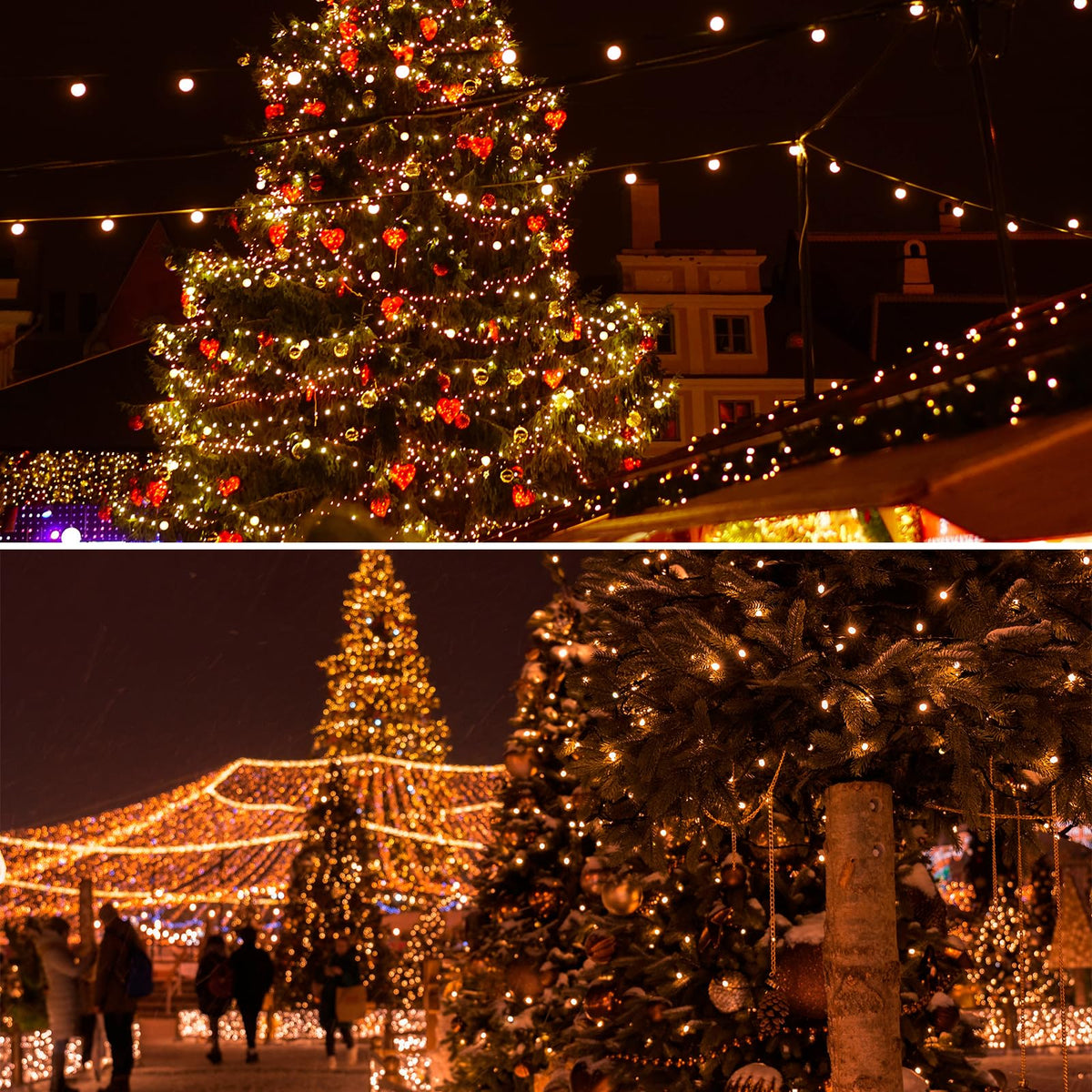 MAGGIFT LED Lichterkette Weihnachtsbaum Außen, 80m 800 LED Lichterketten mit Stecker&Fernbedienung&Timer, Aussen Innen Wasserdicht Lichterkette Tannenbaum Warmweiß für Weihnachtsbeleuchtung Deko