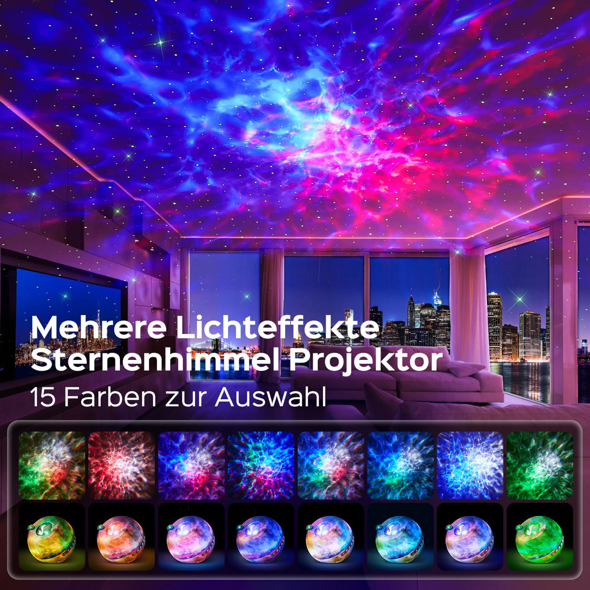 One Fire Sternenhimmel Projektor Weihnachtsdeko Geschenke Nachttischlampe