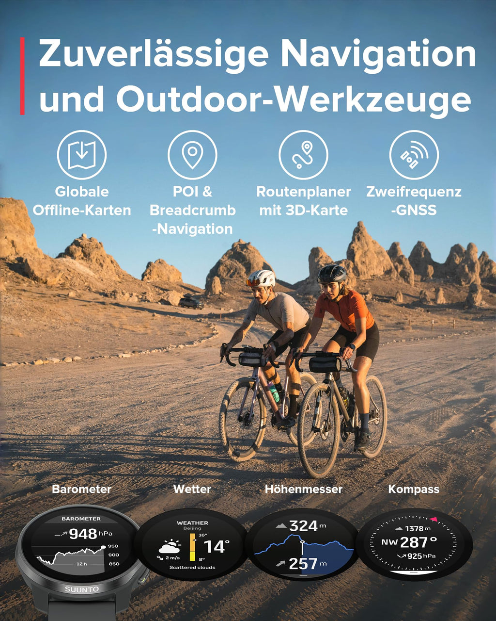 SUUNTO Race S GPS-Sportuhr, 1,3-Zoll-AMOLED-Display, 95+ Sportmodi
