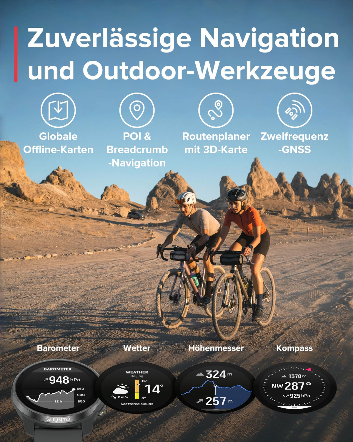 SUUNTO Race S GPS-Sportuhr, 1,3-Zoll-AMOLED-Display, 95+ Sportmodi