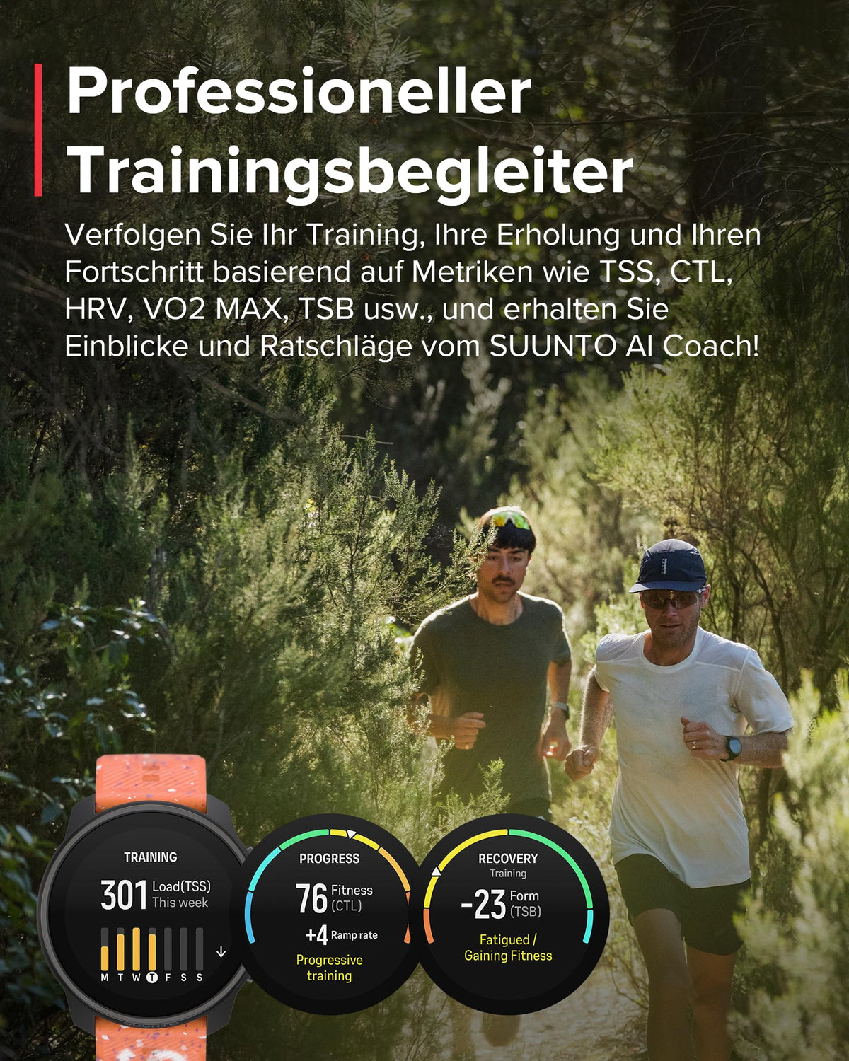 SUUNTO Race S GPS-Sportuhr, 1,3-Zoll-AMOLED-Display, 95+ Sportmodi
